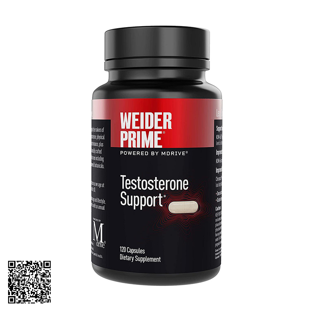 Viên Uống Tăng Cường Testosterone Cho Nam Giới Weider Prime Testosterone Support Từ Mỹ 120 Viên