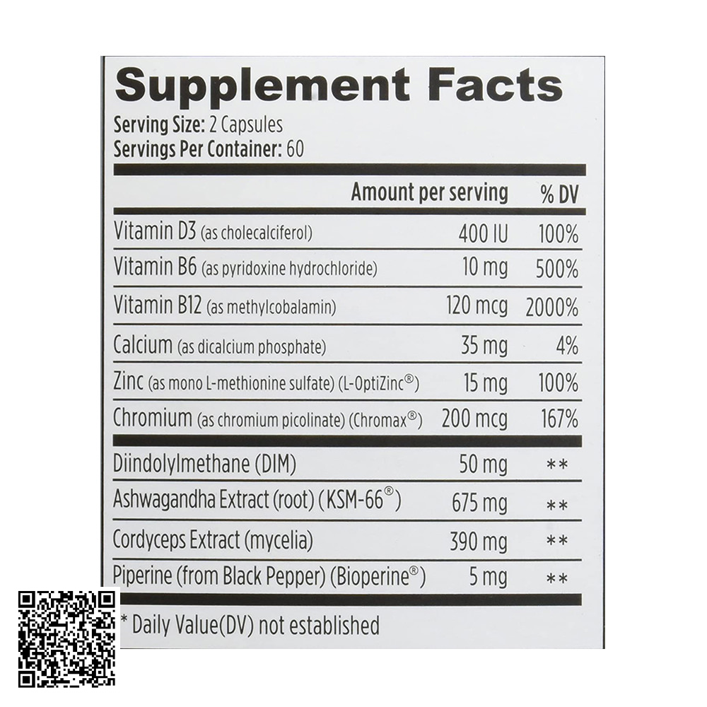 Viên Uống Tăng Cường Testosterone Cho Nam Giới Weider Prime Testosterone Support Từ Mỹ 120 Viên