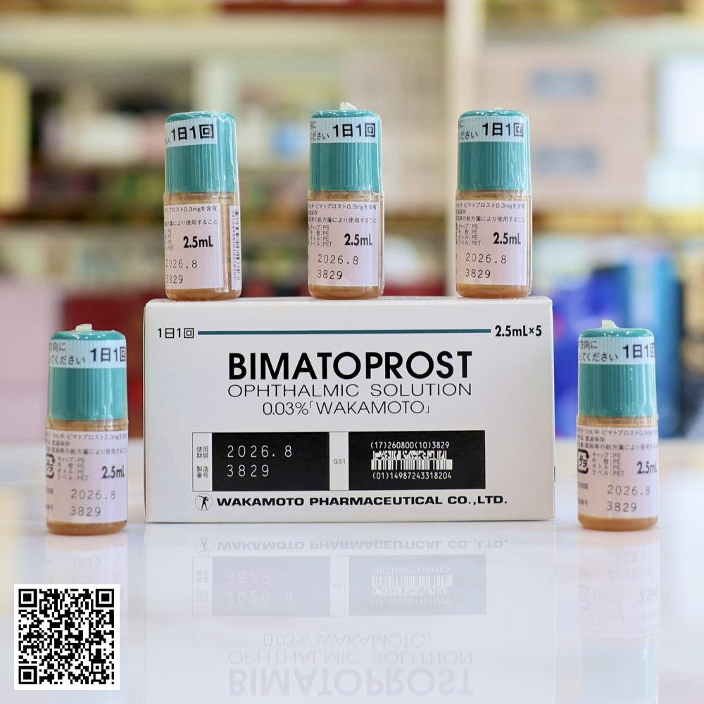 Serum Dưỡng Dài Mi Và Chân Mày Bimatoprost 0.03% Của Nhật Bản (5 Lọ x 2.5ml)