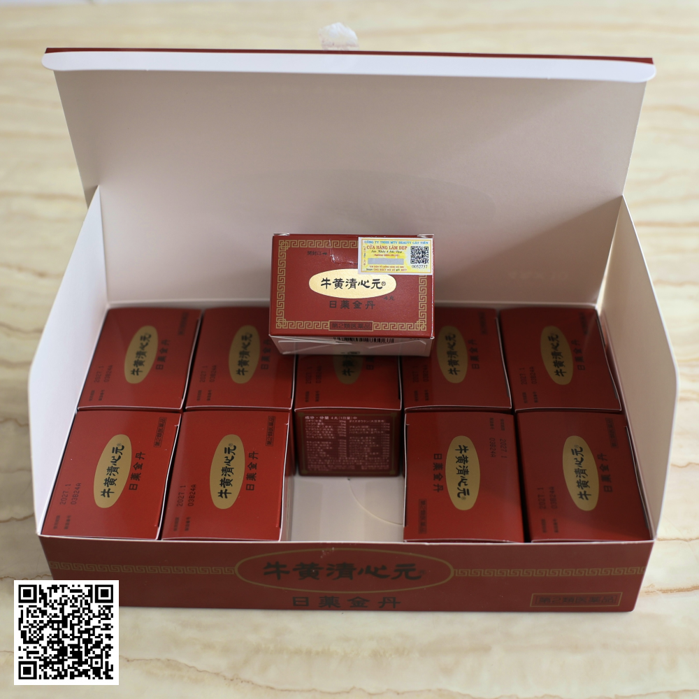 Viên An Cung Ngưu Hoàng Hoàn Nhật Bản (4 Viên x 10 Hộp)