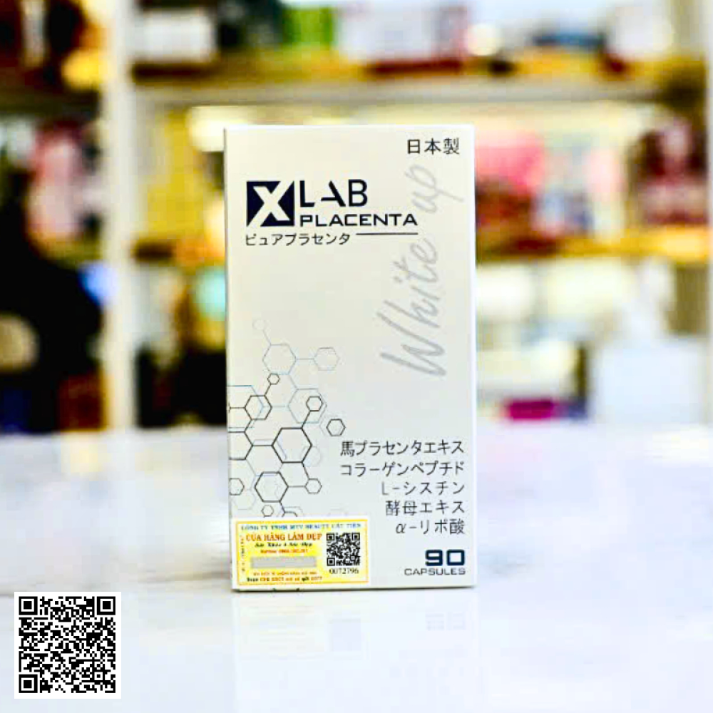 Viên Uống Trắng Da Xlab Placenta Từ Nhật Bản 90 Viên