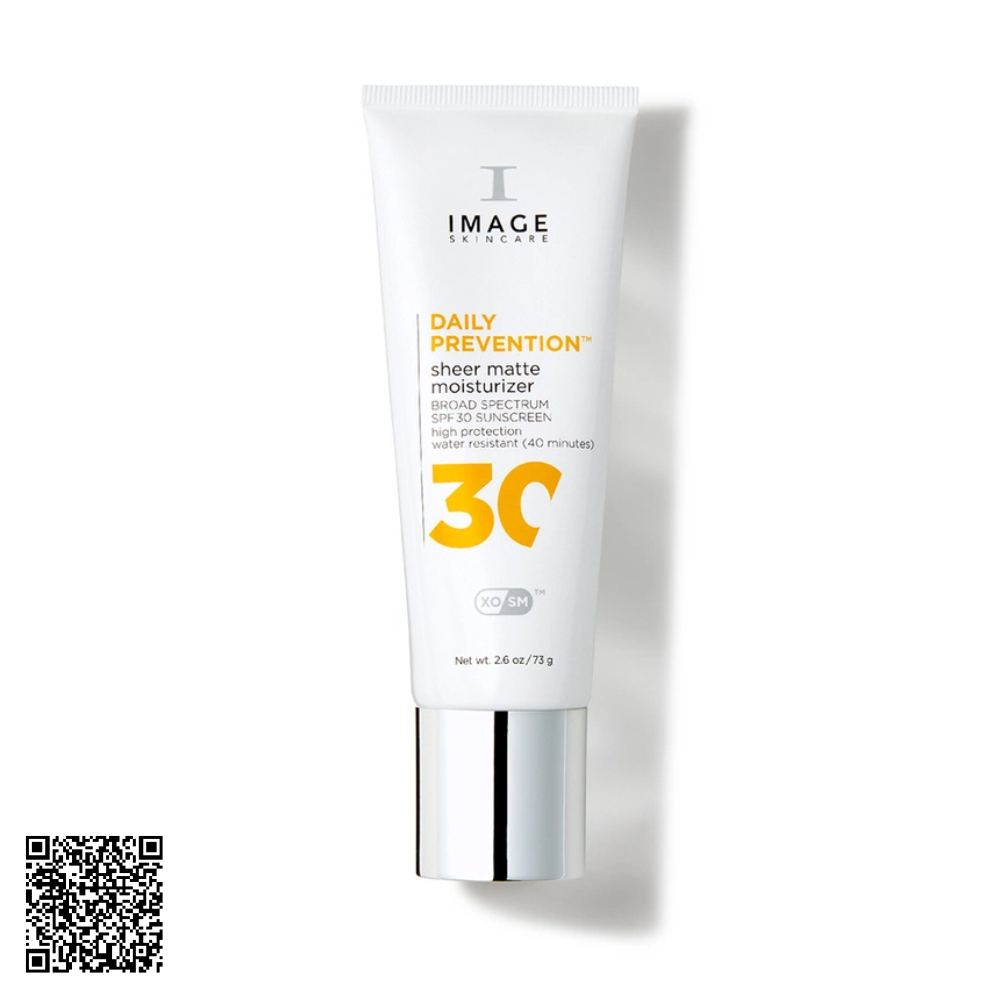 Kem Chống Nắng Kiềm Dầu Image Skincare Daily Prevention Sheer Matte Moisturizer SPF30 Từ Mỹ 73g