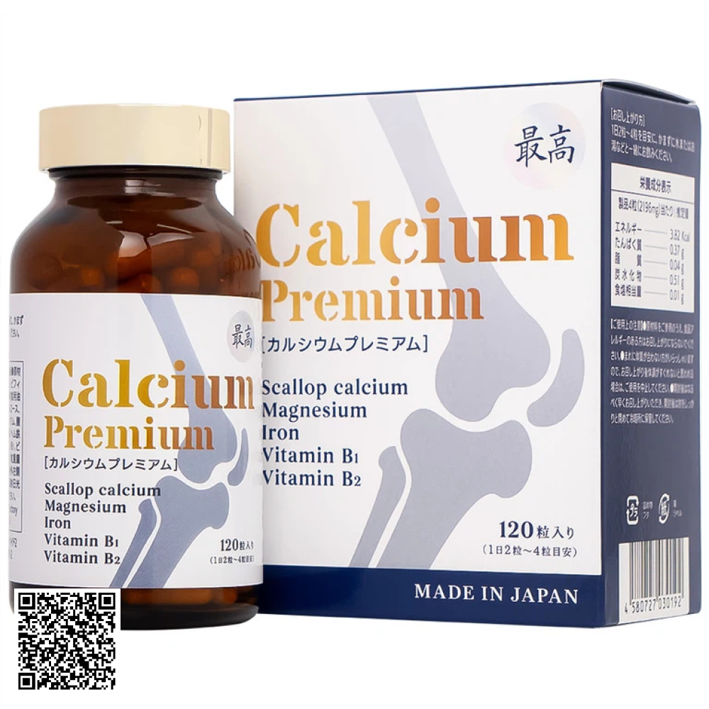 Viên Uống Calcium Premium JpanWell Bổ Sung Canxi, Giảm Nguy Cơ Loãng Xương 120 Viên