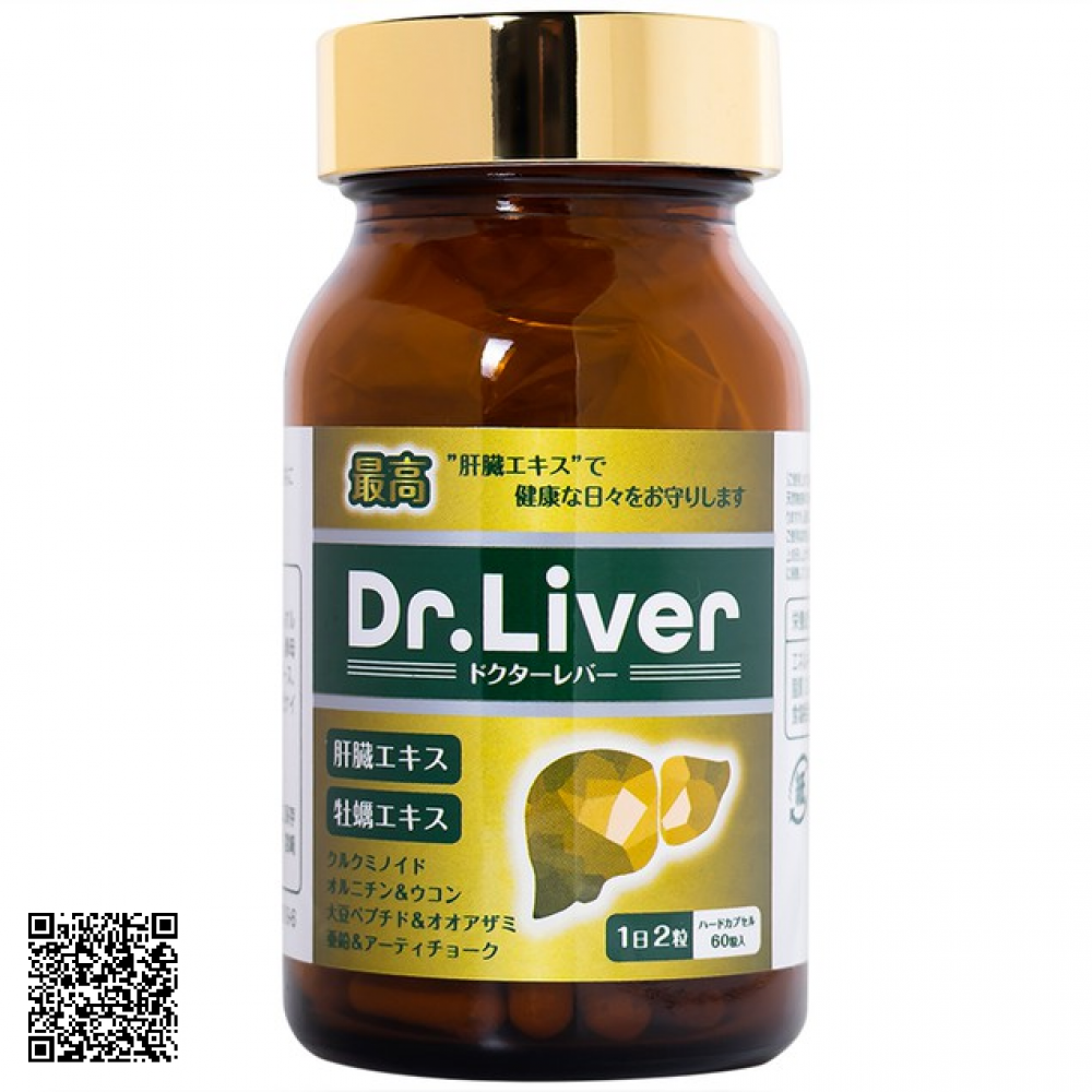 Viên Uống Dr. Liver Jpanwell Bổ Gan, Tăng Cường Giải Độc Gan Từ Nhật Bản 60 Viên