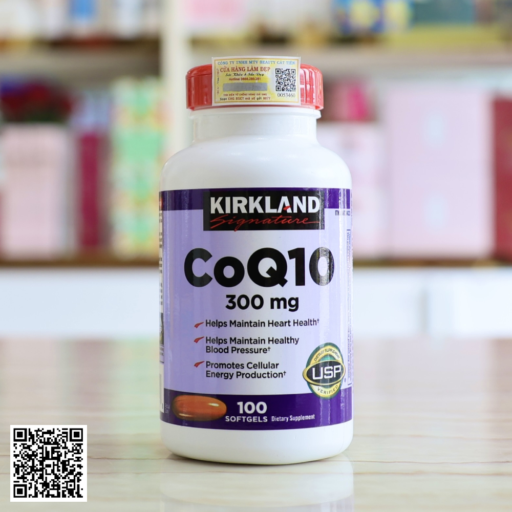 Viên Hỗ Trợ Tim Mạch Kirkland Signature CoQ10 300mg Từ Mỹ 100 Viên