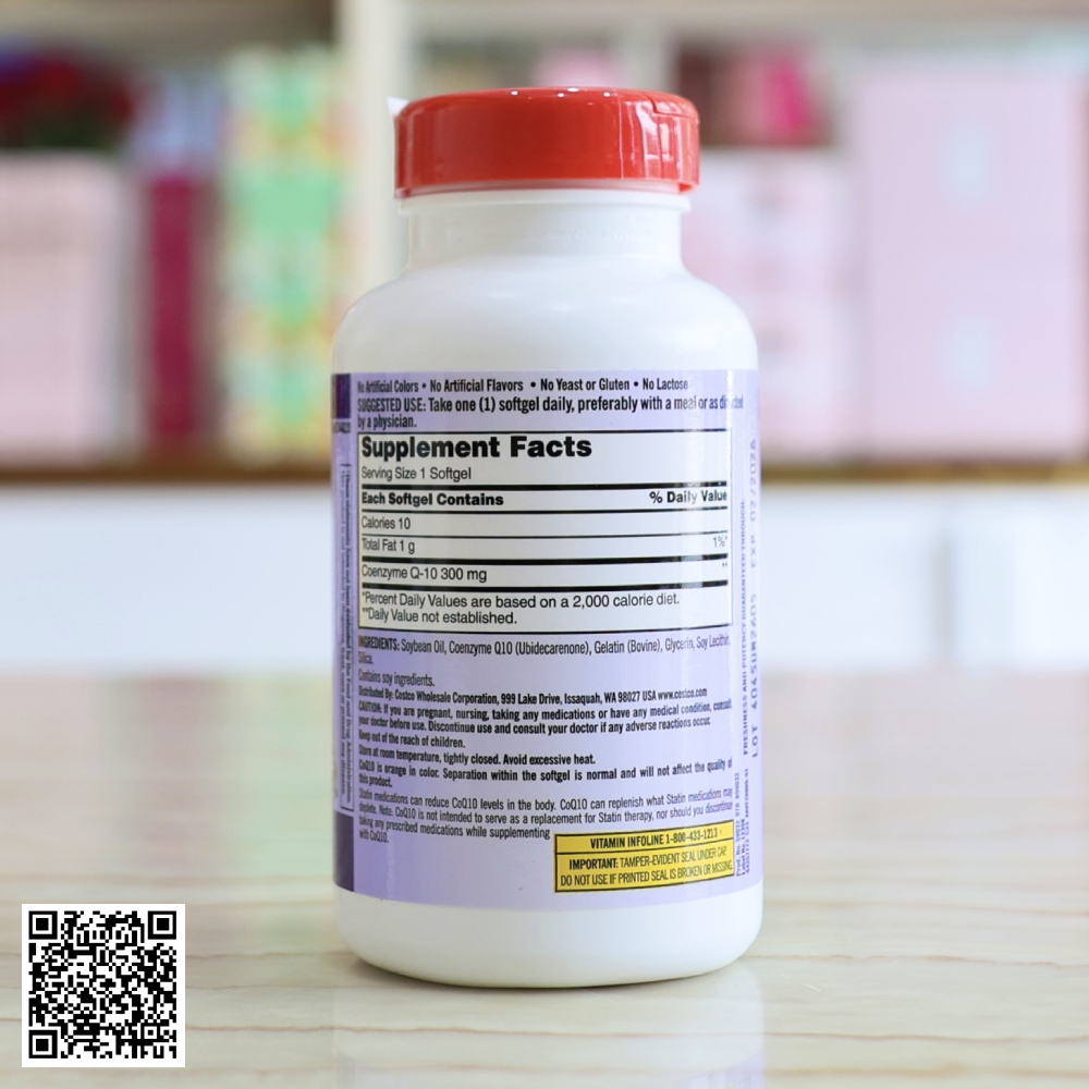 Viên Hỗ Trợ Tim Mạch Kirkland Signature CoQ10 300mg Từ Mỹ 100 Viên