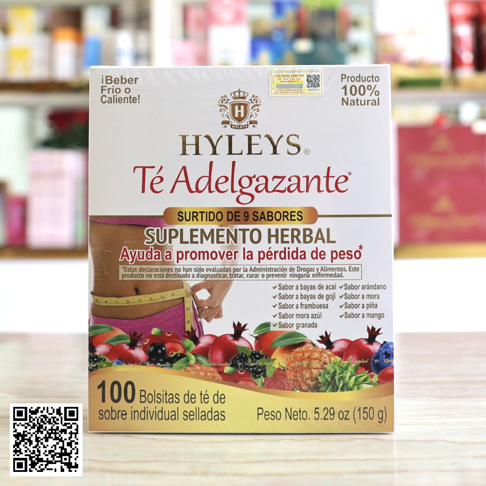 Trà Giảm Cân Hyleys Slim Tea Từ Mỹ 100 Gói