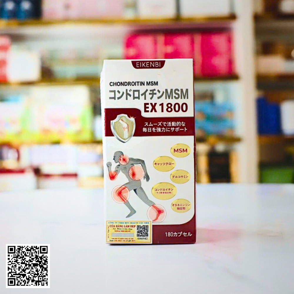 Viên Uống Xương Khớp Sụn Cá Mập Chondroitin MSM Ex1800 Eikenbi