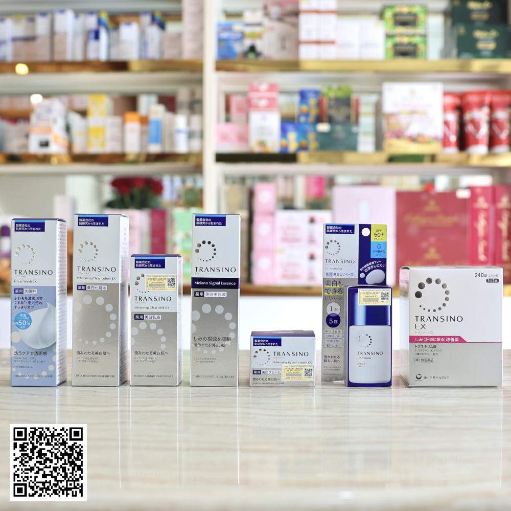 Bộ Transino Mờ Nám, Dưỡng Trắng Da Từ Nhật Bản 7 Món