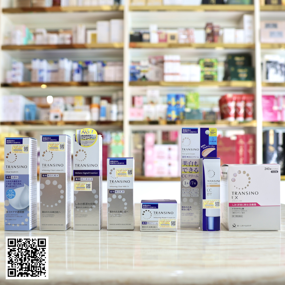 Bộ Transino Mờ Nám, Dưỡng Trắng Từ Nhật Bản 7 Món