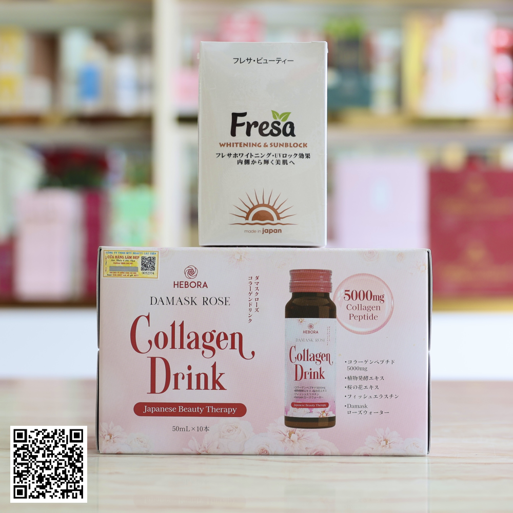 Bộ Hebora Dưỡng Trắng Và Chống Nắng Từ Nhật Bản 2 Món