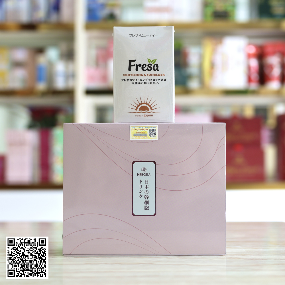 Bộ Hebora Phục Hồi, Dưỡng Trắng Và Chống Nắng Từ Nhật Bản 2 Món