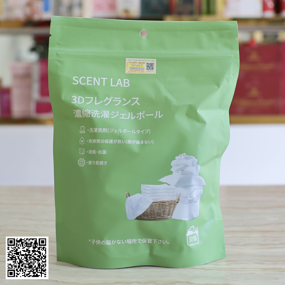 Viên Giặt Scent Lab Công Thức Kháng Khuẩn Gói 30 Viên