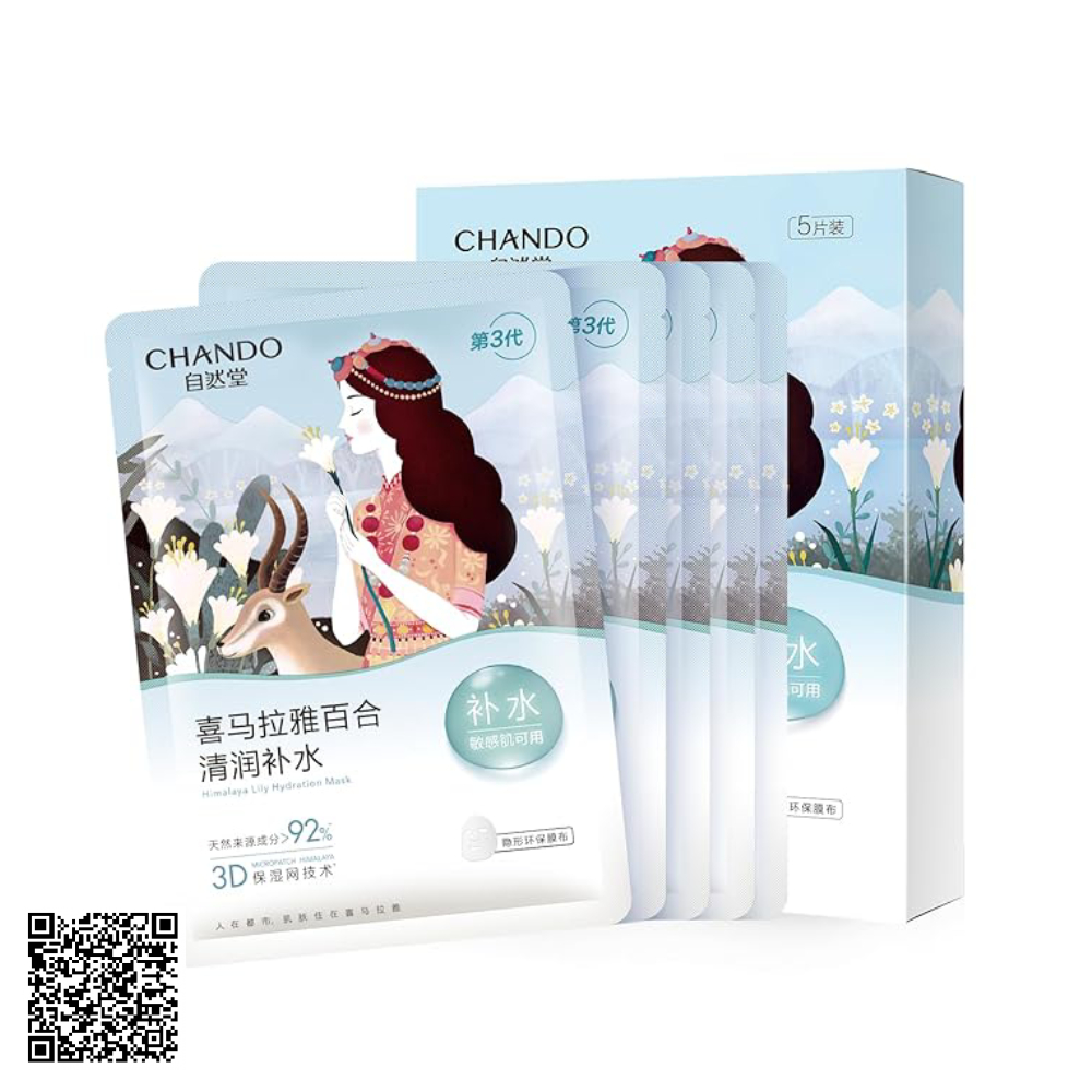 Mặt Nạ Cân Bằng Dầu Và Dưỡng Ẩm Cho Mọi Loại Da Chando Bách Hợp Nội Địa Trung