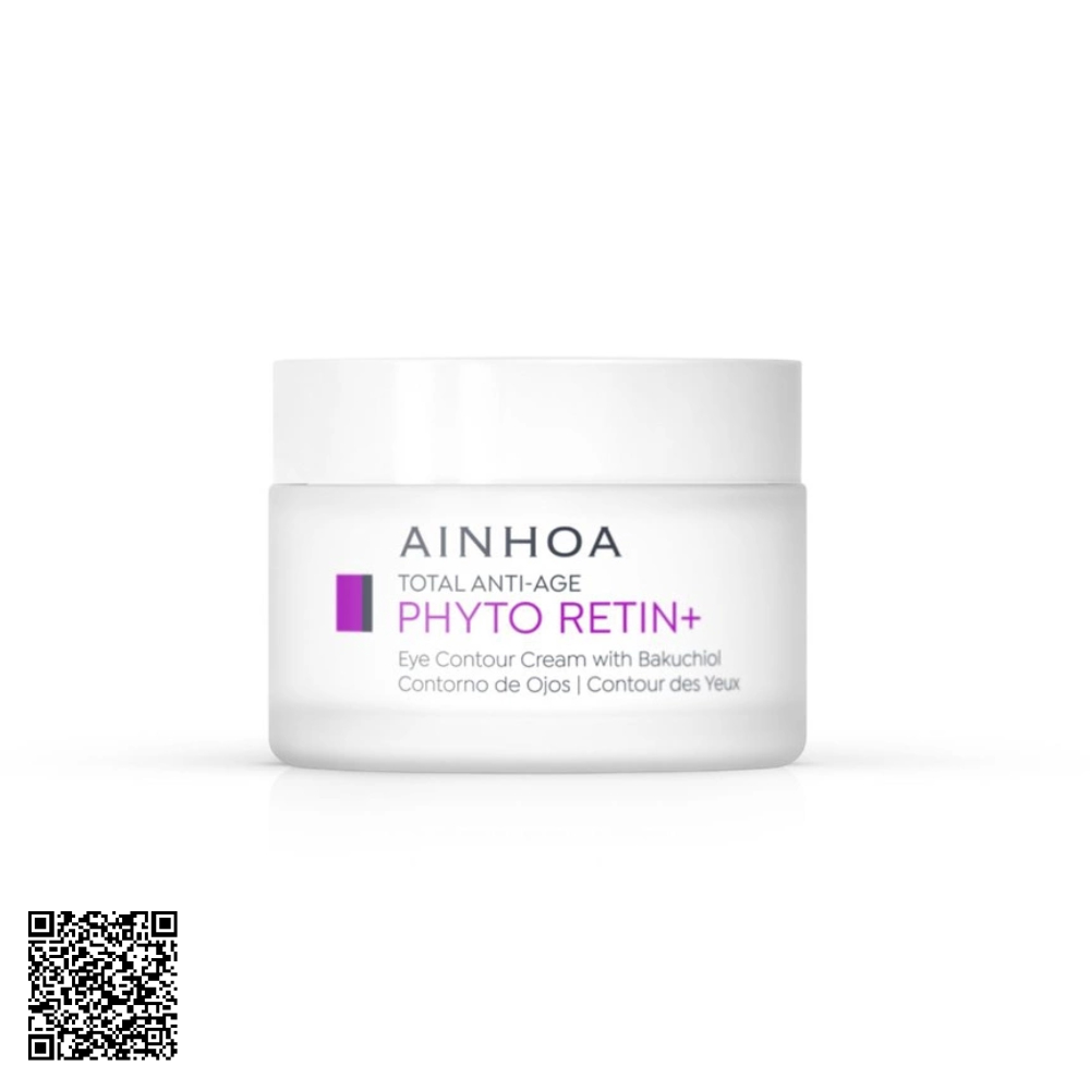Kem Dưỡng Giảm Thâm và Bọng Mắt Ainhoa Phyto Retin+ Eye Contour Cream with Bakuchiol Từ Tây Ban Nha 15ml