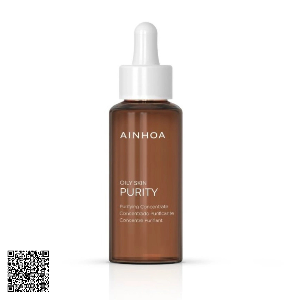 Serum Giảm Mụn, Se Khít Lỗ Chân Lông, Kiềm Dầu Ainhoa Oily Skin Purity Purifying Concentrate Từ Tây Ban Nha 50ml