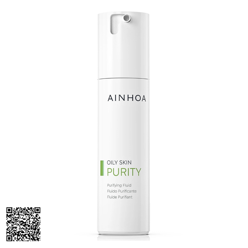 Dung Dịch Kiềm Dầu Và Se Khít Lỗ Chân Lông Ainhoa Purity Purifying Fluid Từ Tây Ban Nha 50ml