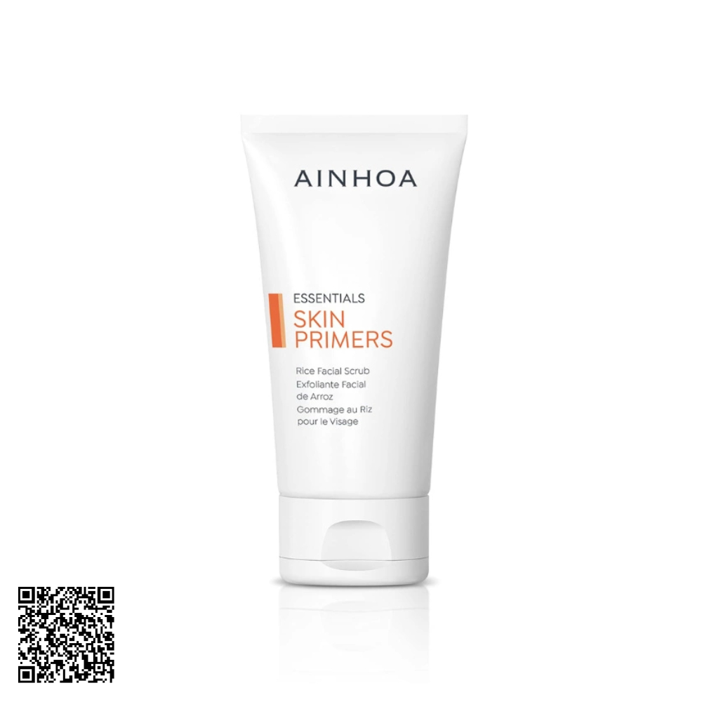 Tẩy Da Chết Và Tái Tạo Da Ainhoa Skin Primers Rice Facial Scrub Từ Tây Ban Nha 200ml