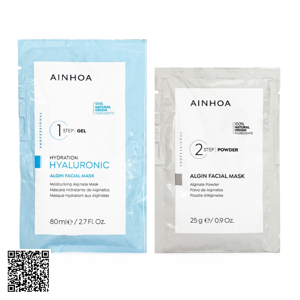 Mặt Nạ Tảo Dưỡng Ẩm, Hỗ Trợ Ngừa Lão Hóa Ainhoa Hyaluronic Moisturising Alginate + Powder + Algin Facial Mask