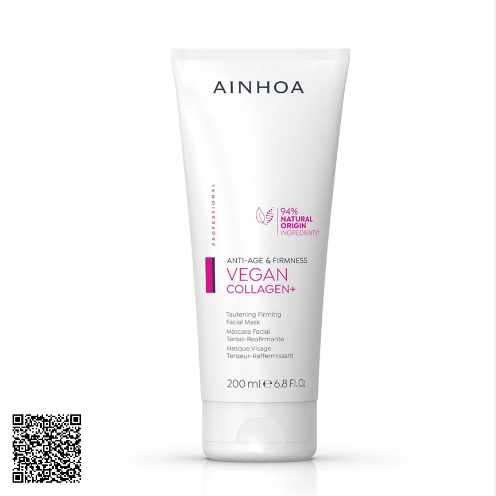Mặt Nạ Săn Chắc Da, Hỗ Trợ Ngừa Lão Hóa Ainhoa Vegan Collagen+ Tautening Firming Facial Mask Từ Tây Ban Nha 200ml