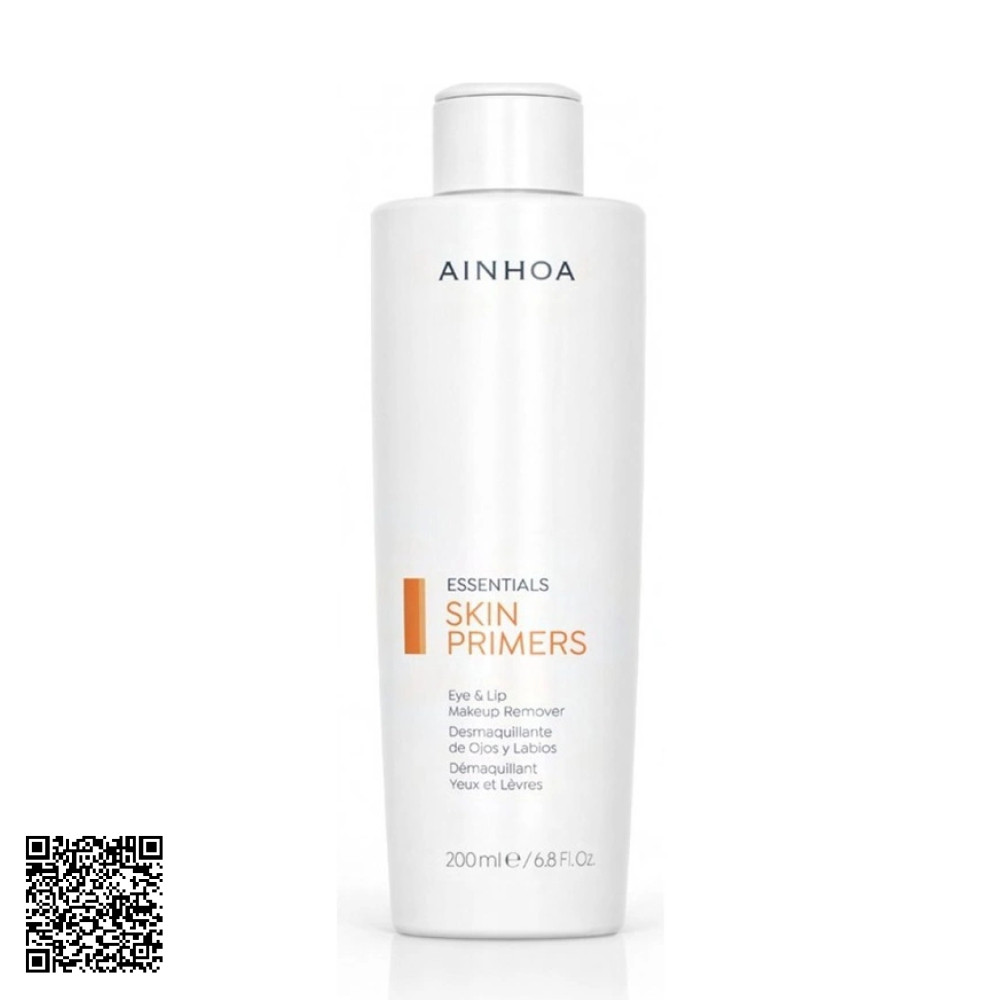 Nước Tẩy Trang Mắt Và Môi Ainhoa Skin Primers Eye & Lip Makeup Remover Từ Tây Ban Nha 200ml