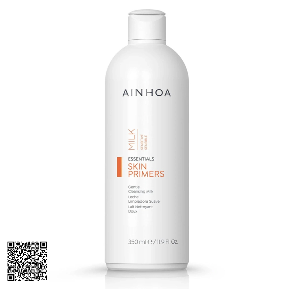 Sữa Rửa Mặt Cho Da Nhạy Cảm Ainhoa Skin Primers Gentle Cleansing Milk Từ Tây Ban Nha 350ml