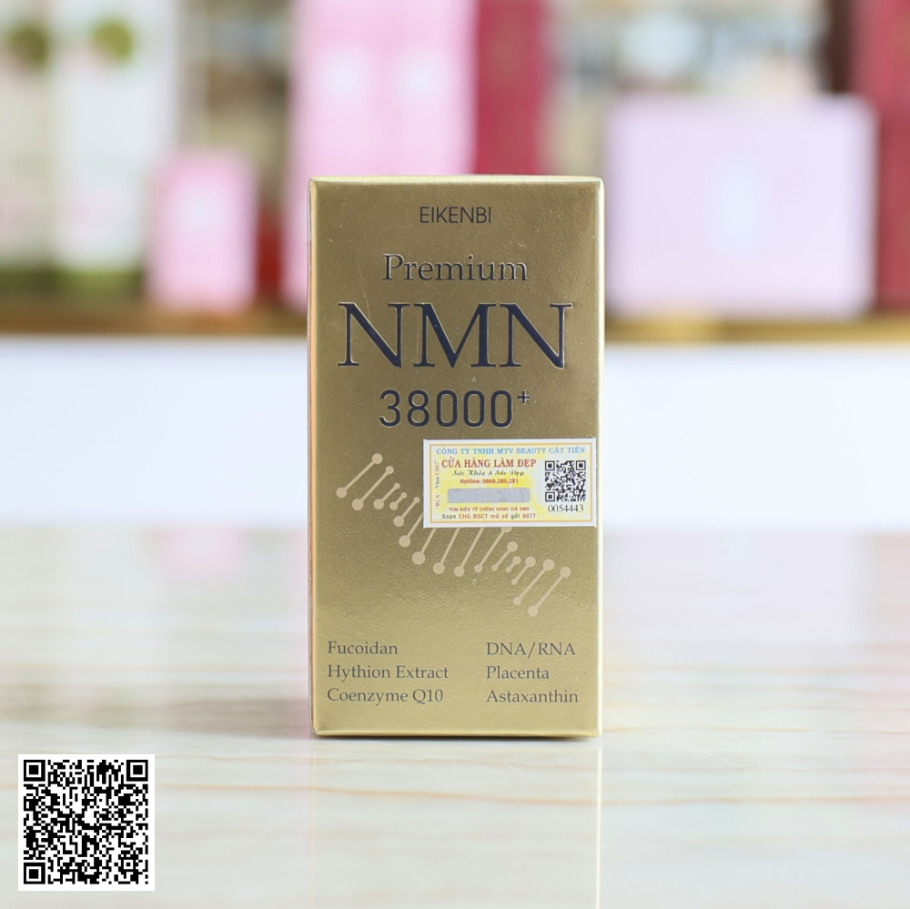 Viên Uống Trẻ Hoá Và Nâng Cao Sức Khoẻ Premium NMN 38000+ Eikenbi Từ Nhật Bản 90 Viên