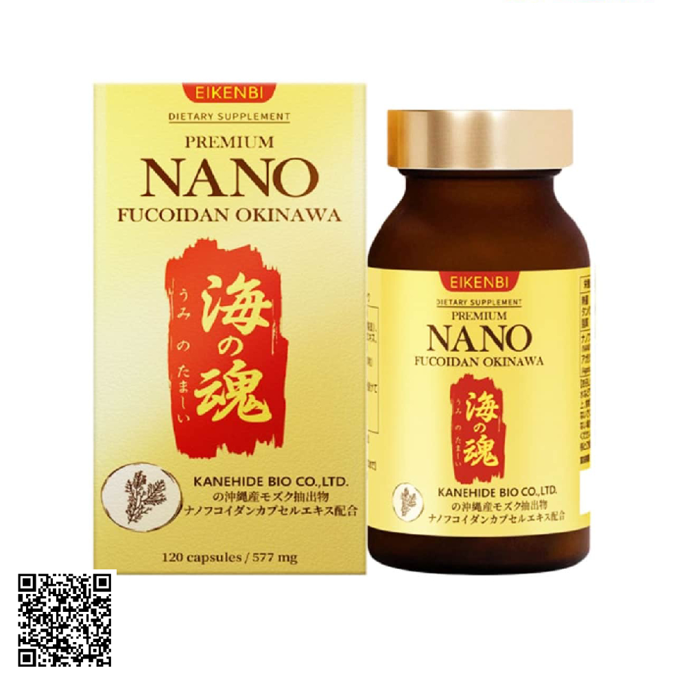 Viên Uống Eikenbi Nano Fucoidan Okinawa Từ Nhật Bản 120 Viên