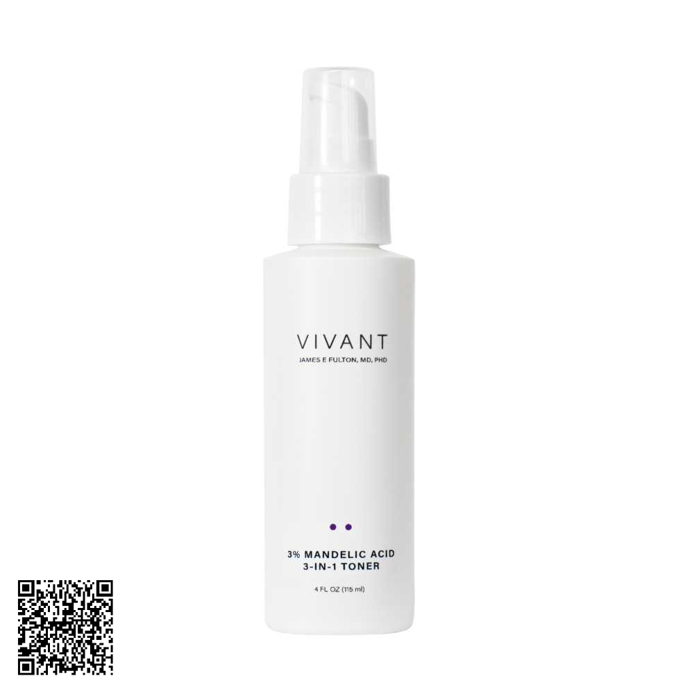 Toner Làm Sạch Thu Nhỏ Lỗ Chân Lông Vivant Skincare 3% Mandelic Acid 3-in-1 Toner 115ml