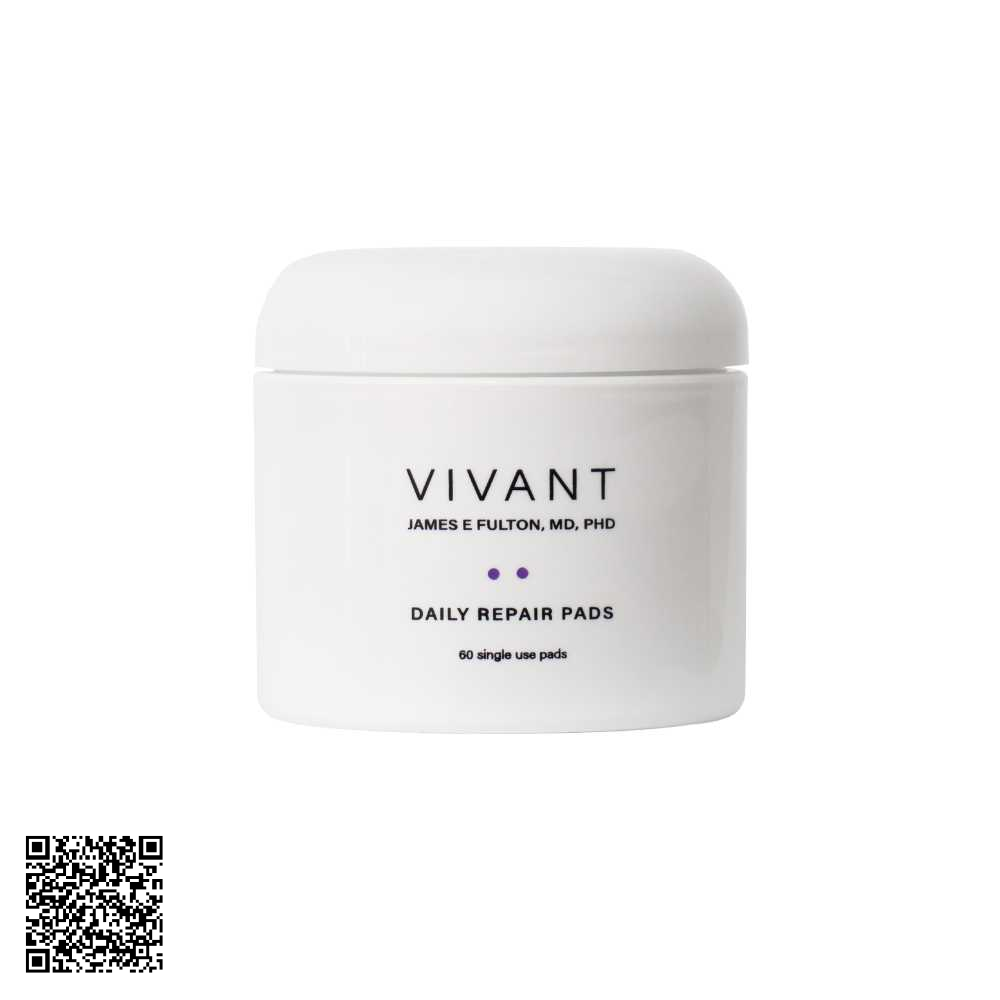 Bông Làm Sạch Kháng Viêm Se Khít Lỗ Chân Lông Vivant Skincare Daily Repair Pads 60 Miếng