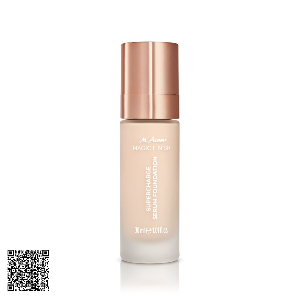 Kem Nền Che Phủ Hoàn Hảo Và Làm Săn Chắc Da Tone Sáng M. Asam Magic Finish Supercharge Serum Foundation 120 Soft Ivory 30ml