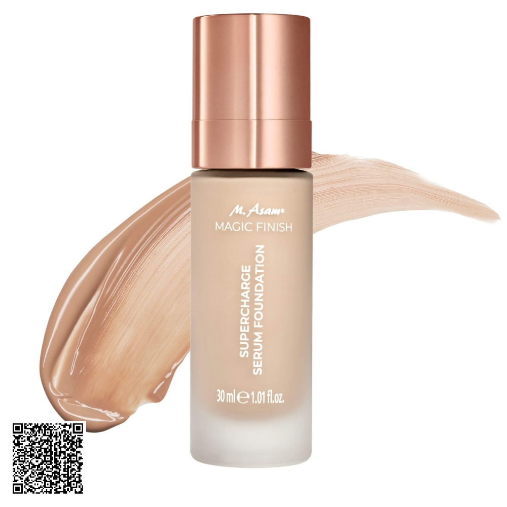 Kem Nền Che Phủ Hoàn Hảo Và Làm Săn Chắc Da Tone Tự Nhiên M. Asam Magic Finish Supercharge Serum Foundation 200 Warm Sand 30ml