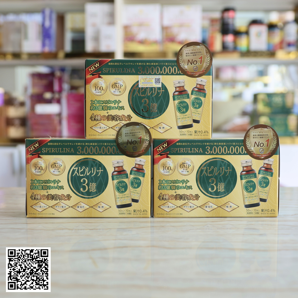 Liệu Trình Nước Uống Siêu Vi Tảo 300 Triệu Hayari Từ Nhật Bản 30 Chai