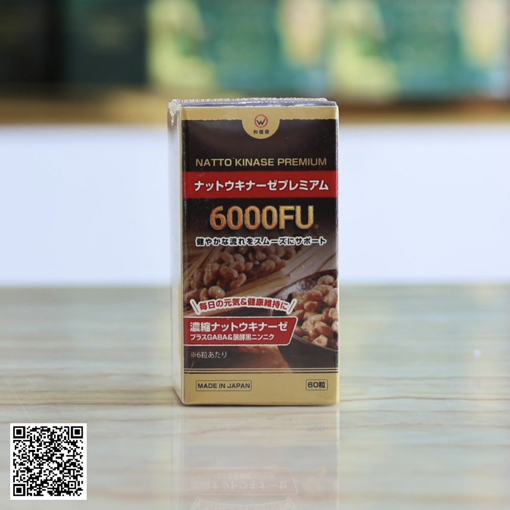 Viên Uống Hỗ Trợ Chống Đột Quỵ Natto Kinase Premium 6000FU Từ Nhật Bản 60 Viên