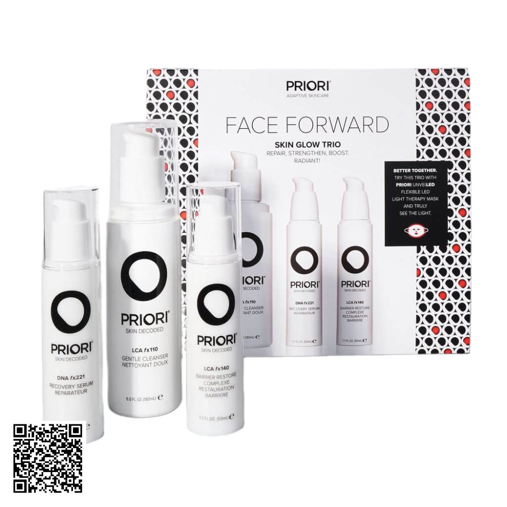 Bộ Dưỡng Da Mặt Priori Face Forward Trio Từ Mỹ 3 Món