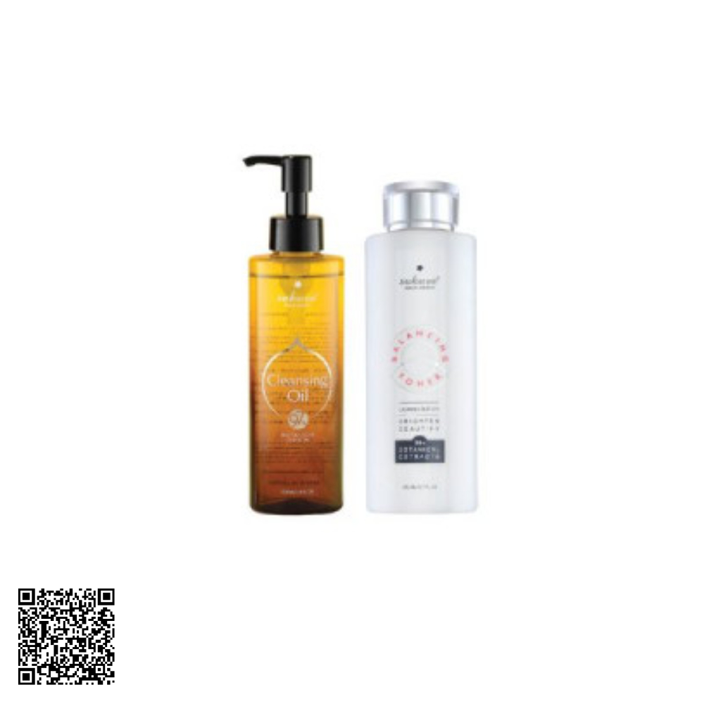 Combo Làm Sạch Dịu Da Combo Sakura Cleansing Oil & Balancing Toner Từ Nhật Bản 2 Món