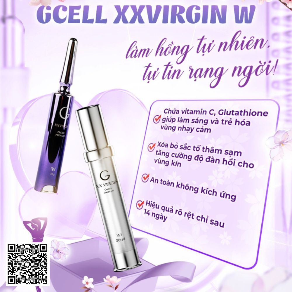 Kem Làm Hồng Vùng Kín GCell XX Virgin Cream Premium W 20g