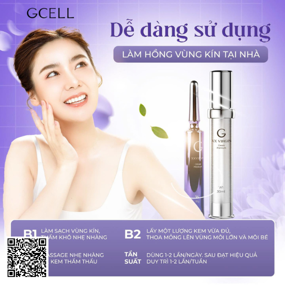 Kem Làm Hồng Vùng Kín GCell XX Virgin Cream Premium W 20g