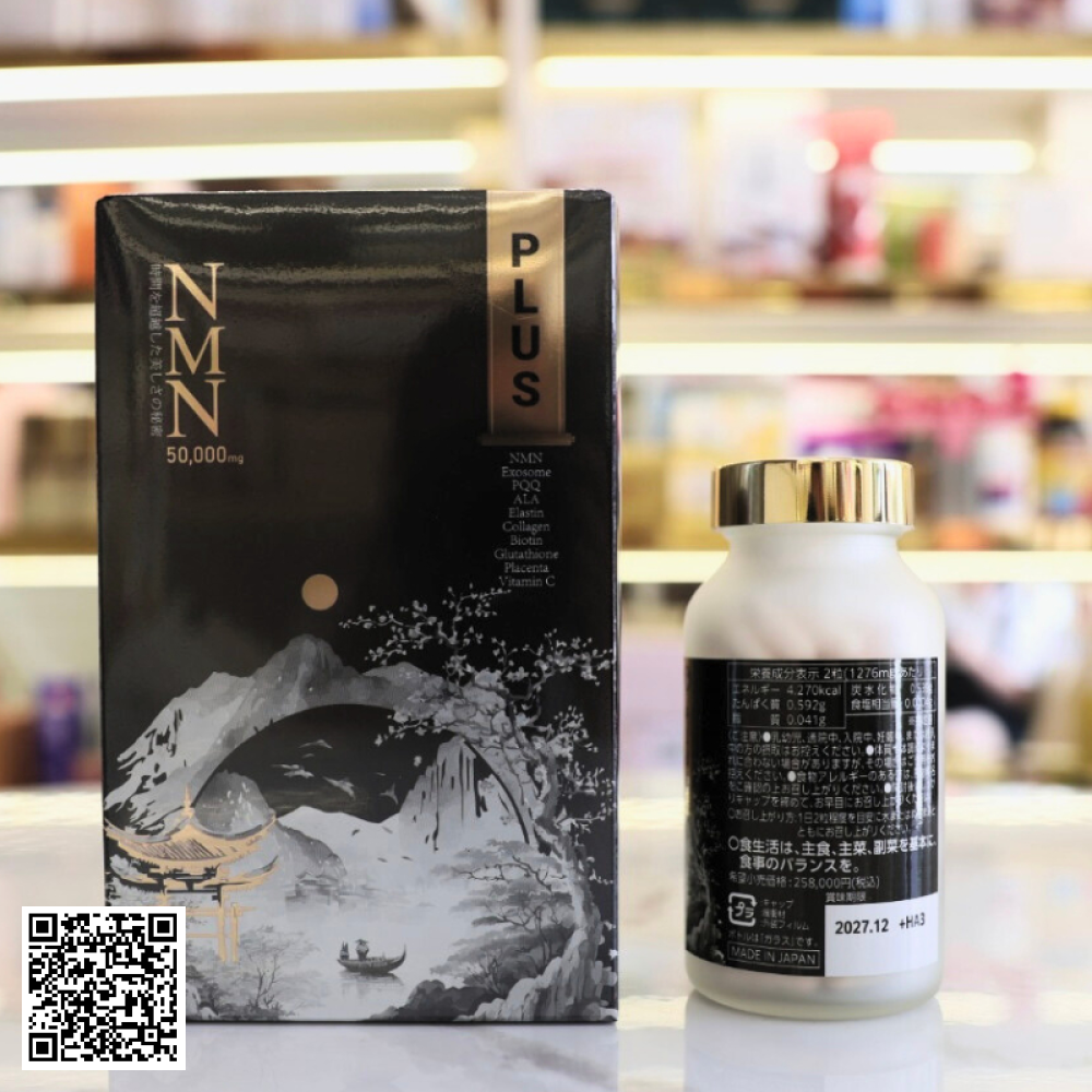 Viên Uống Trẻ Hoá Da JT-LAB NMN 50000mg PLUS Từ Nhật Bản 120 viên