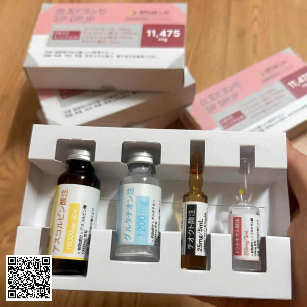 Truyền Truyền Trắng Da Thải  Độc  SPCELL LAB SP DR.IP Nhật Bản Set 01 Lần Truyền