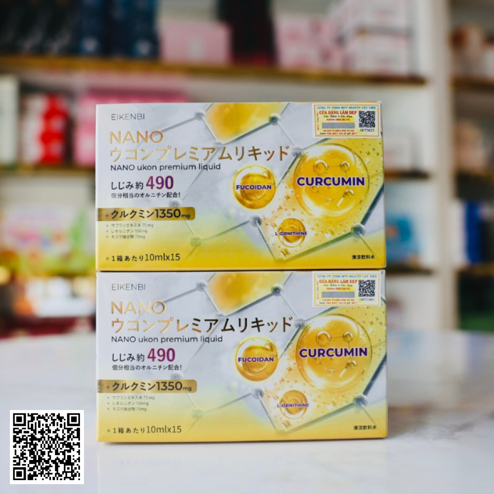 Liệu Trình Tinh Nghệ Eikenbi Nano Ukon Premium Liquid Từ Nhật Bản 1 Tháng