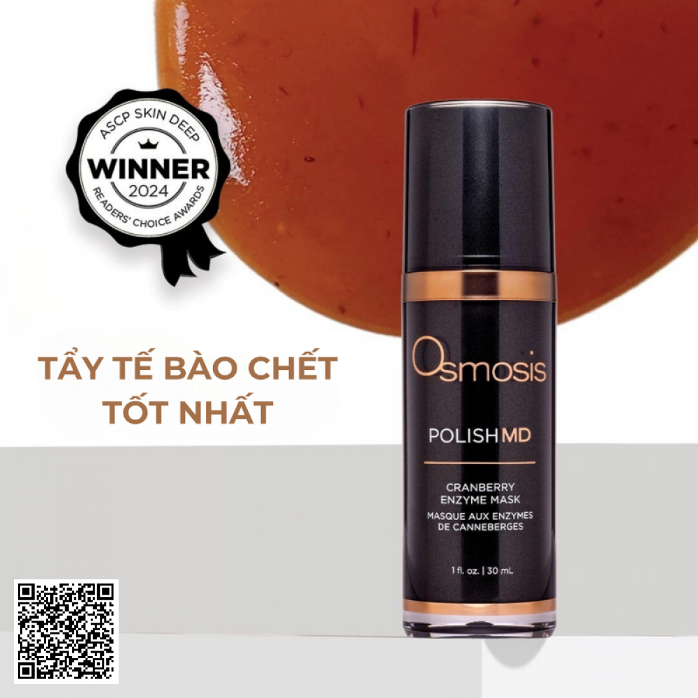 Mặt Nạ Enzyme Tẩy Tế Bào Chết MD Osmosis Polish MD Cranberry Enzyme Mask Từ Mỹ 30ml