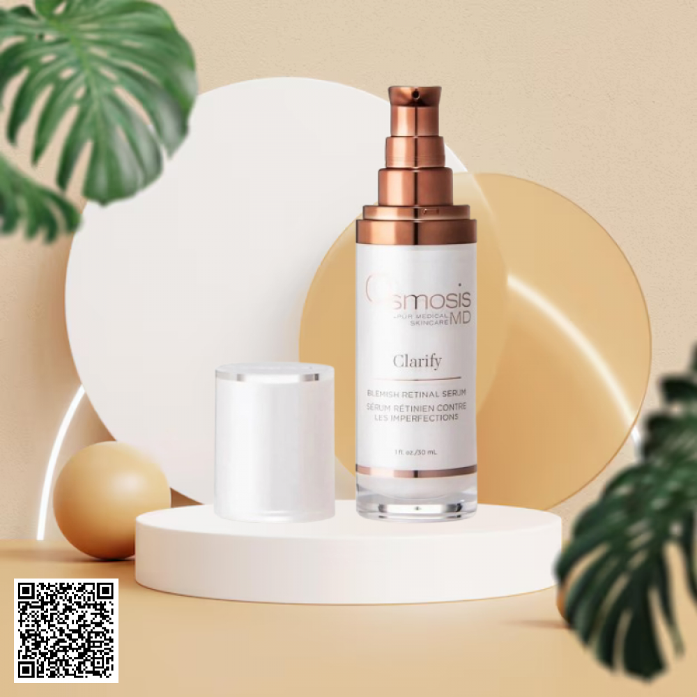 Serum Làm Sạch Bã Nhờn Và Ngăn Ngừa Mụn Osmosis Clarify Blemish Retinal Serum Từ Hoa Kỳ 30ml