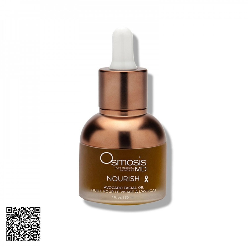 Tinh Dầu Dưỡng Da Mặt Chiết Xuất Bơ Osmosis Nourish Avocado Facial Oil Từ Mỹ 30ml