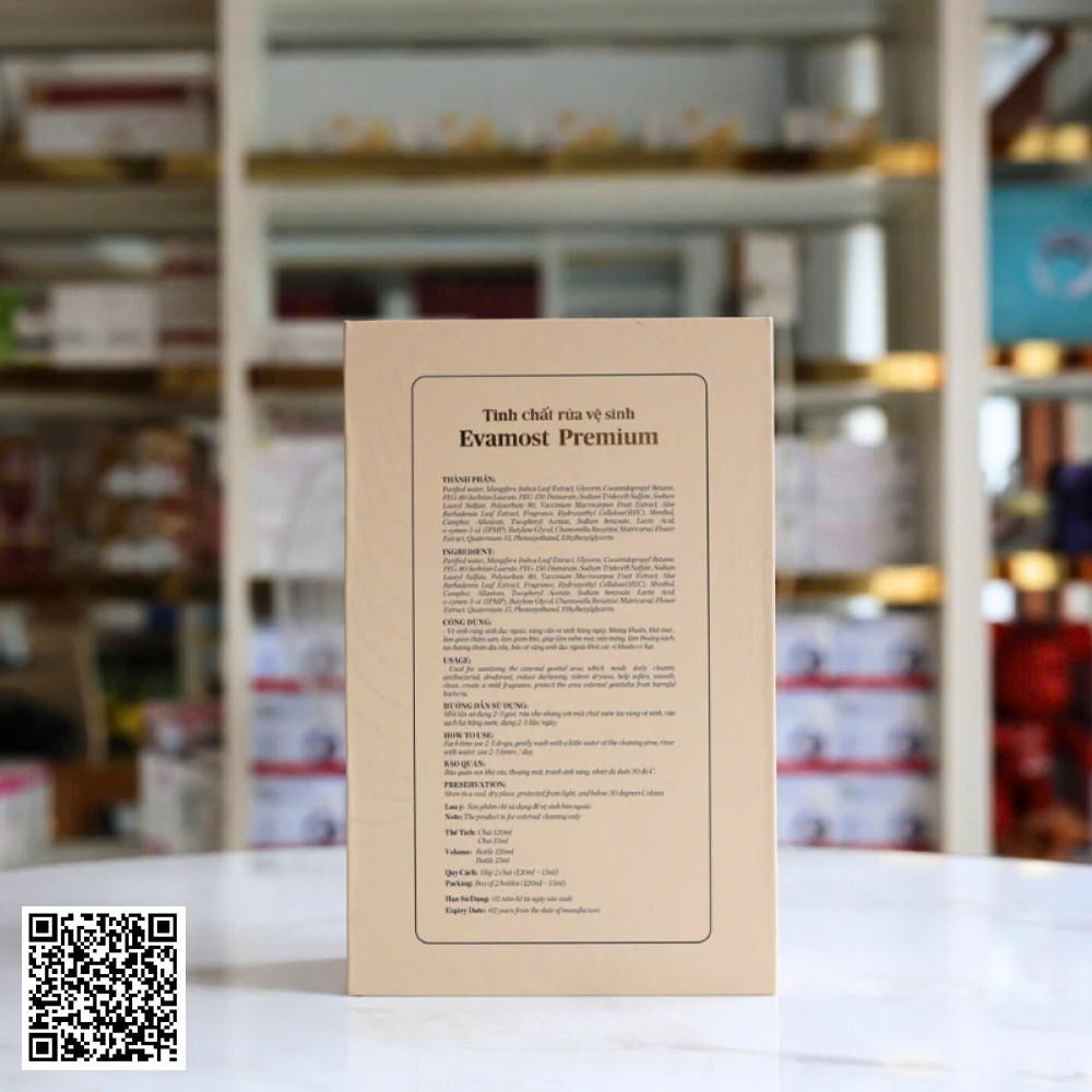 Dung Dich Vệ Sinh EVAMOST Premium Từ Việt Nam Chai 120ml