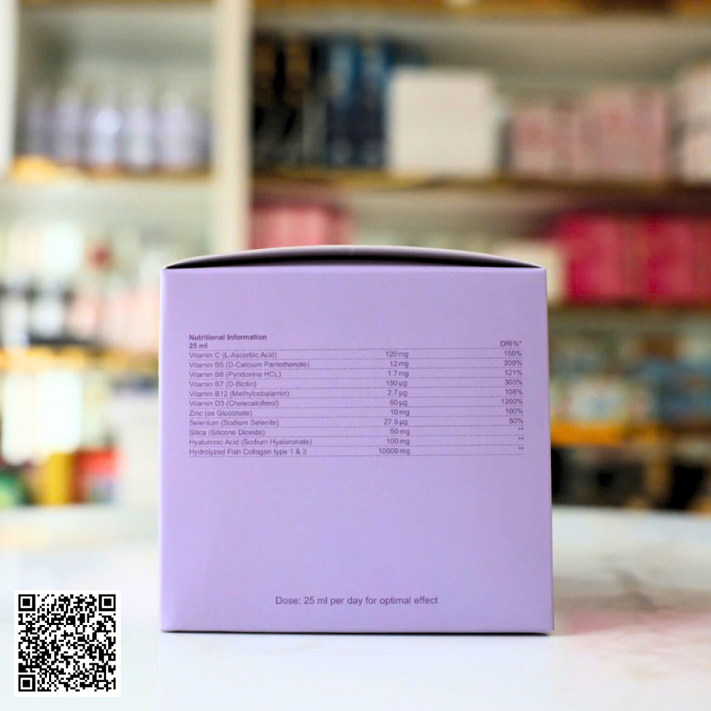 Nước uống Elegant Collagen Acceleration Pure Peptide Từ Thuỵ Điển Hộp 30 Ống