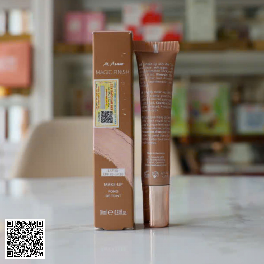 Kem Nền Mây 4 Trong 1 Tone Tự Nhiên M. Asam Magic Finish Make-up Mousse Classic 10ml