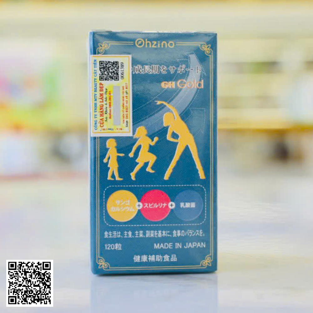 Viên Uống Ohzino Hỗ Trợ Tăng Chiều Cao GH Gold Nhật Bản 120 Viên