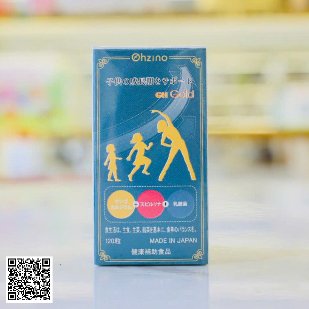 Viên Uống Ohzino Hỗ Trợ Tăng Chiều Cao GH Gold Nhật Bản 120 Viên