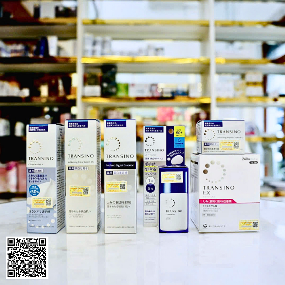 Bộ Transino Mờ Nám, Dưỡng Trắng Da Từ Nhật Bản 6 Món